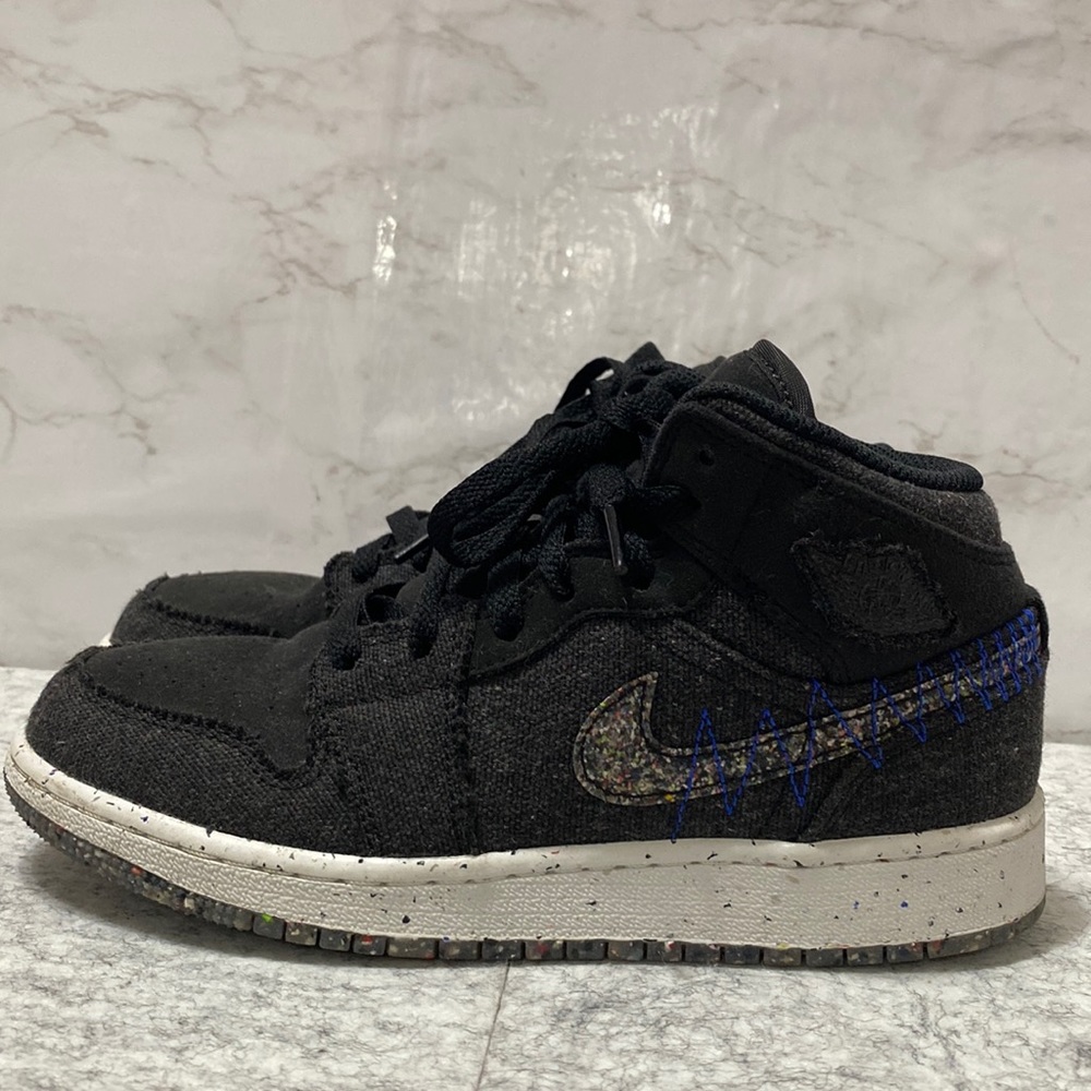 Nike Air Jordan 1 Mid Crater Black Sneakers